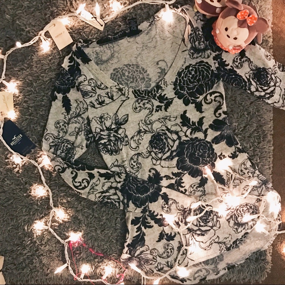 Rose Print Long Sleeve